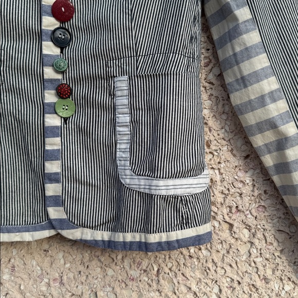 Desigual Multi Media Embellished Striped Jacket - Picture 9 of 12